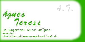 agnes tercsi business card